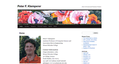 Desktop Screenshot of peterklemperer.com