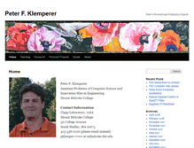 Tablet Screenshot of peterklemperer.com